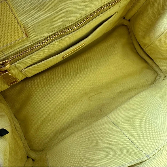 PRADA Canapa Canvas Small Tote - Picture 9 of 14